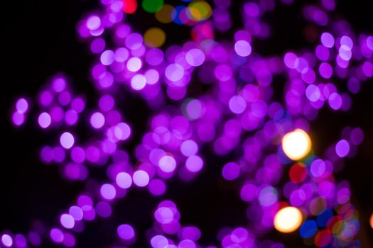 Blurred bokeh light , Christmas and New Year holidays background - image