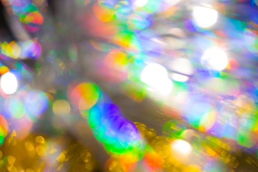 Multicolored rainbow large bokeh effect background - image