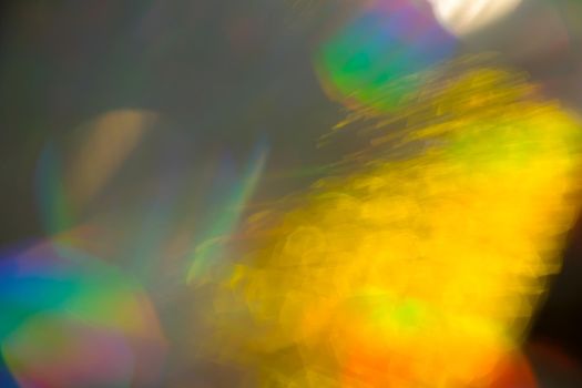 Multicolored rainbow large bokeh effect background - image