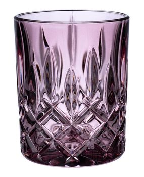 New empty glass isolated on white background close up