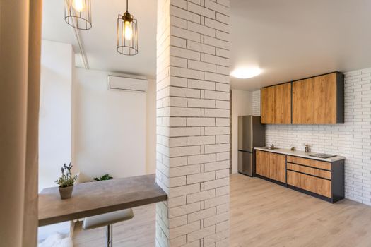 luxury studio apartment with fold down bed