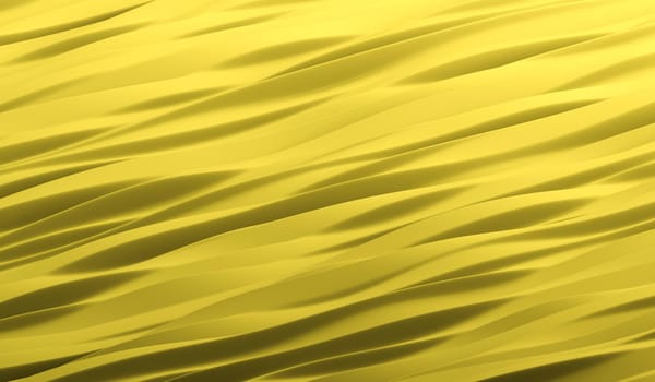 abstract water yellow texture, 3D rendering illustration.