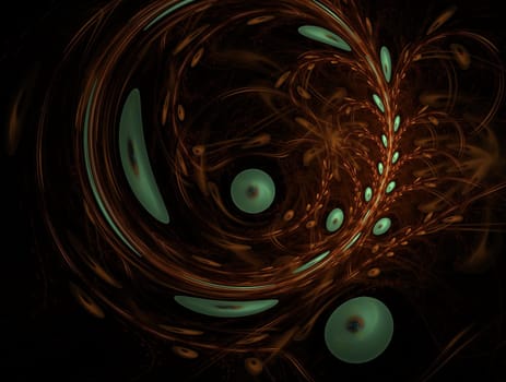 Imaginatory lush fractal texture image abstract background