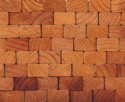 Wooden geometric surface from rectangle blocks, background