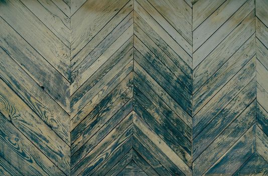 Old weathered wooden texture, a triangular pattern