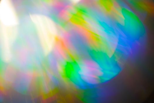 Multicolored rainbow large bokeh effect background - image