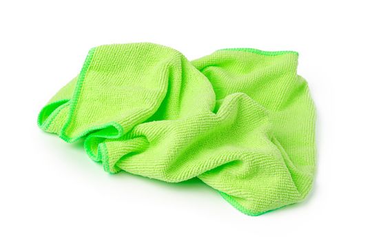 Household cleaning wipe isolated on white background, close up