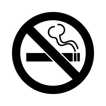 No smoking sign illustration icon eps on white background