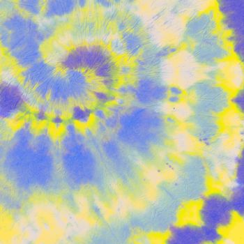 Purple Tye Dye Spiral. Colorful Modern Pattern. Psychedelic Art Roll. Yellow Shirt Circle. 70s Style. Tie Dye Spiral. Pink Modern Texture. Circular Art Roll. Blue Fabric Circle. Tiedye Spiral.