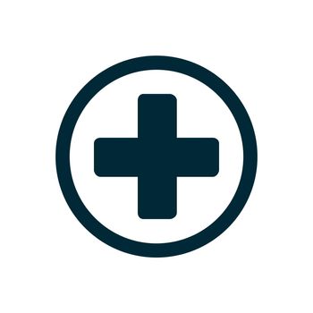 First aid medical cross icon illustration eps