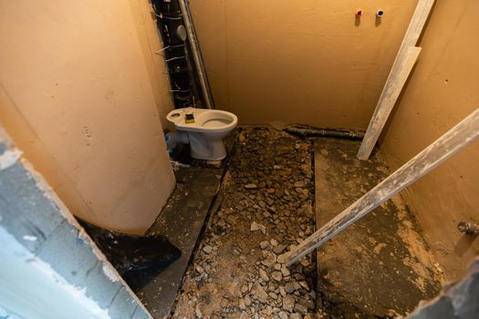 Being renovated house, apartment renovation