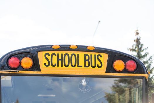 school bus lettering, school bus sign.