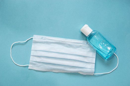 Virus prevention and treatment: wearing masks and antibacterial hand treatment. Novel coronavirus 2019-nCoV.