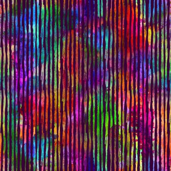Brush Stroke Line Stripe Geometric Grung Pattern Seamless in Rainbow Color Background. Gunge Collage Watercolor Texture for Teen and School Kids Fabric Prints Grange Design with lines.