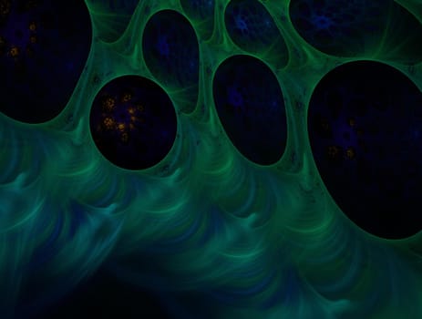 Imaginatory lush fractal texture image abstract background