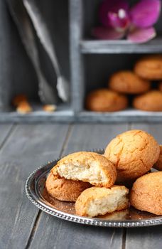 Dutch almond cookies called "bitterkoekjes"