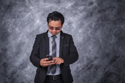 young business man using a mobile phone