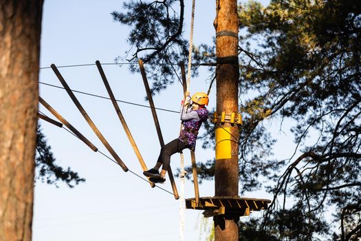 girls at the rope park, autumn