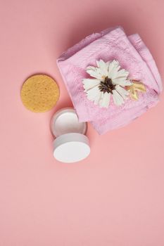 bathroom accessories skin care aromatherapy isolated background. High quality photo