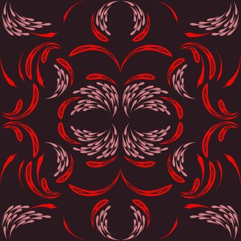 Floral pattern with flowers and leaves  Fantasy flowers Abstract Floral geometric fantasy