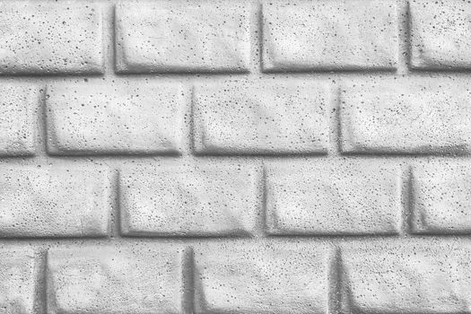 White brick blocks pattern wall texture background.