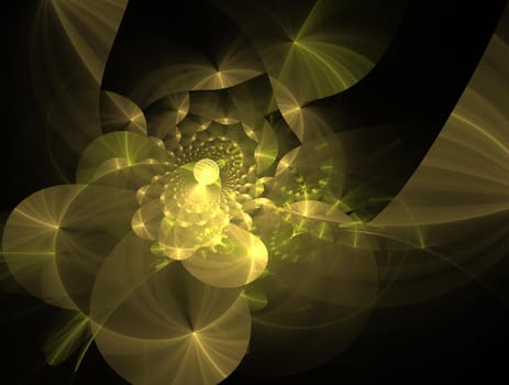 Imaginatory lush fractal texture image abstract background