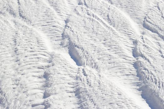 White texture of Pamukkale calcium travertine in Turkey, diagonal pattern of the feathers close-up.