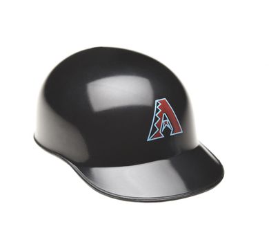 IRVINE, CALIFORNIA - FEBRUARY 27, 2019:  Closeup of a mini collectable batters helmet for the Arizona DiamondbacKs of Major League Baseball.
