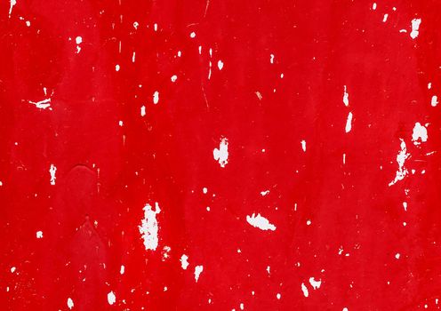 Splashes of white paint on a red cherry surface wall texture background.