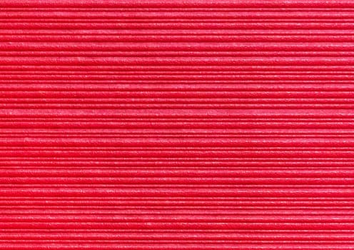 Red abstract striped pattern wallpaper background, paper texture with horizontal lines.