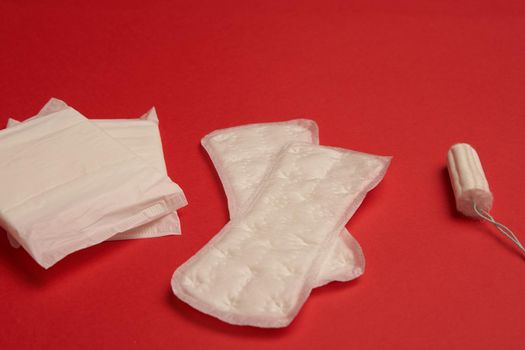 pads hygiene menstruation womens health top view. High quality photo