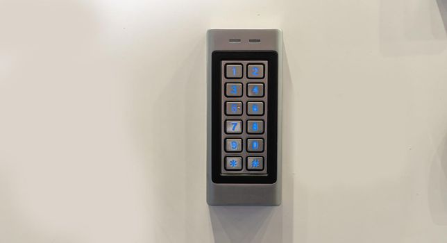 intercom in the entry of building.