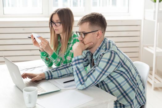 Upset husband and wife consider the total costs of payments and purchases made over the past month. The concept of low standard of living of students