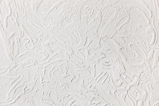 White wall stucco texture with abstract pattern plaster background.