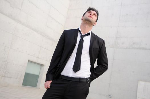 Portrait of a handsome young business man