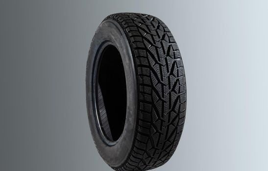 Winter car tire. tire for winter driving.