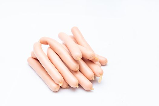 Sausages isolated on a white background