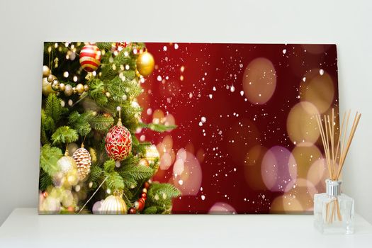 photo canvas with a picture of christmas