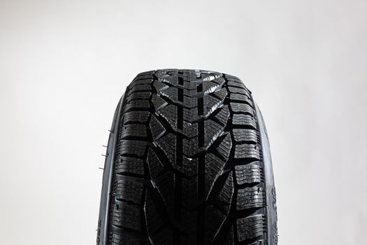 car tire on white background