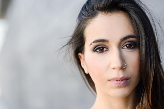 Portrait of beautiful young woman