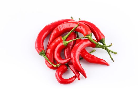 Red chili pepper isolated on a white background