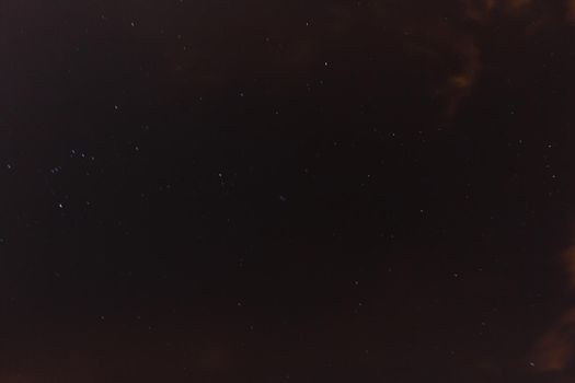 A real dark night sky with plenty of stars