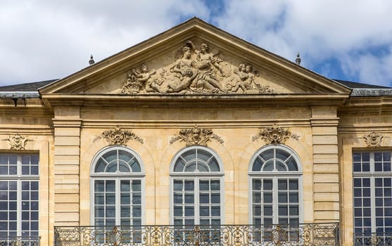 PARIS, FRANCE, APRIL 23, 2017 : exteriors, sculptures and gardens of the Rodin museum, april 23, 2017, in  Paris, France