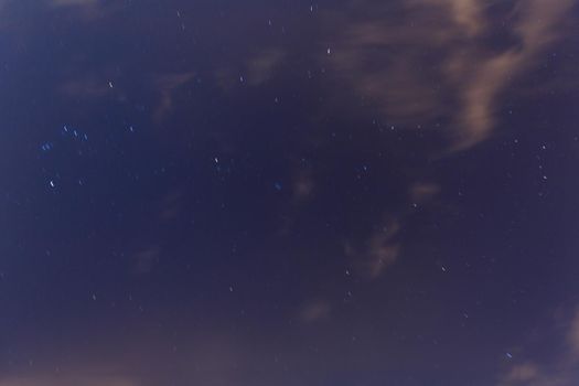 A real dark night sky with plenty of stars