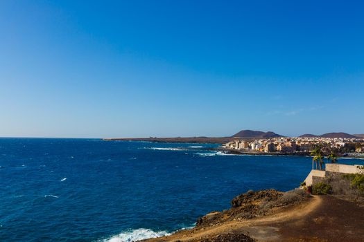 Atlantic ocean wild coast, Tenerife, Canary islands, Spain