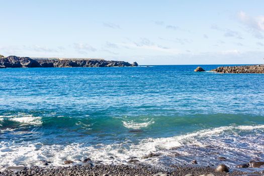 Atlantic ocean wild coast, Tenerife, Canary islands, Spain