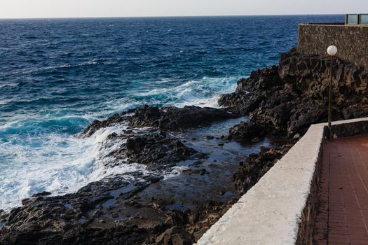 Water next to the ocean. High quality photo