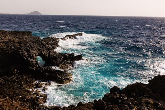 Atlantic ocean wild coast, Tenerife, Canary islands, Spain