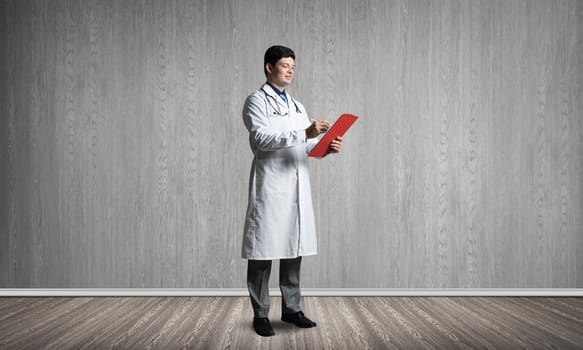 Doctor with a tablet. Healthcare concept