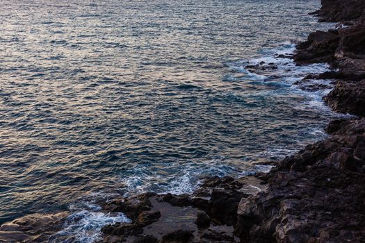 Atlantic ocean wild coast, Tenerife, Canary islands, Spain